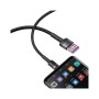 Кабель USB Baseus Cafule HW Quick Charging для Type-C 40W/5A/1m. Gray Black фото 3