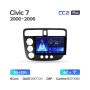 Штатна магнітола Teyes CC2 PLUS 3+32 Gb Honda Civic 7 2000-2006 9" фото 2